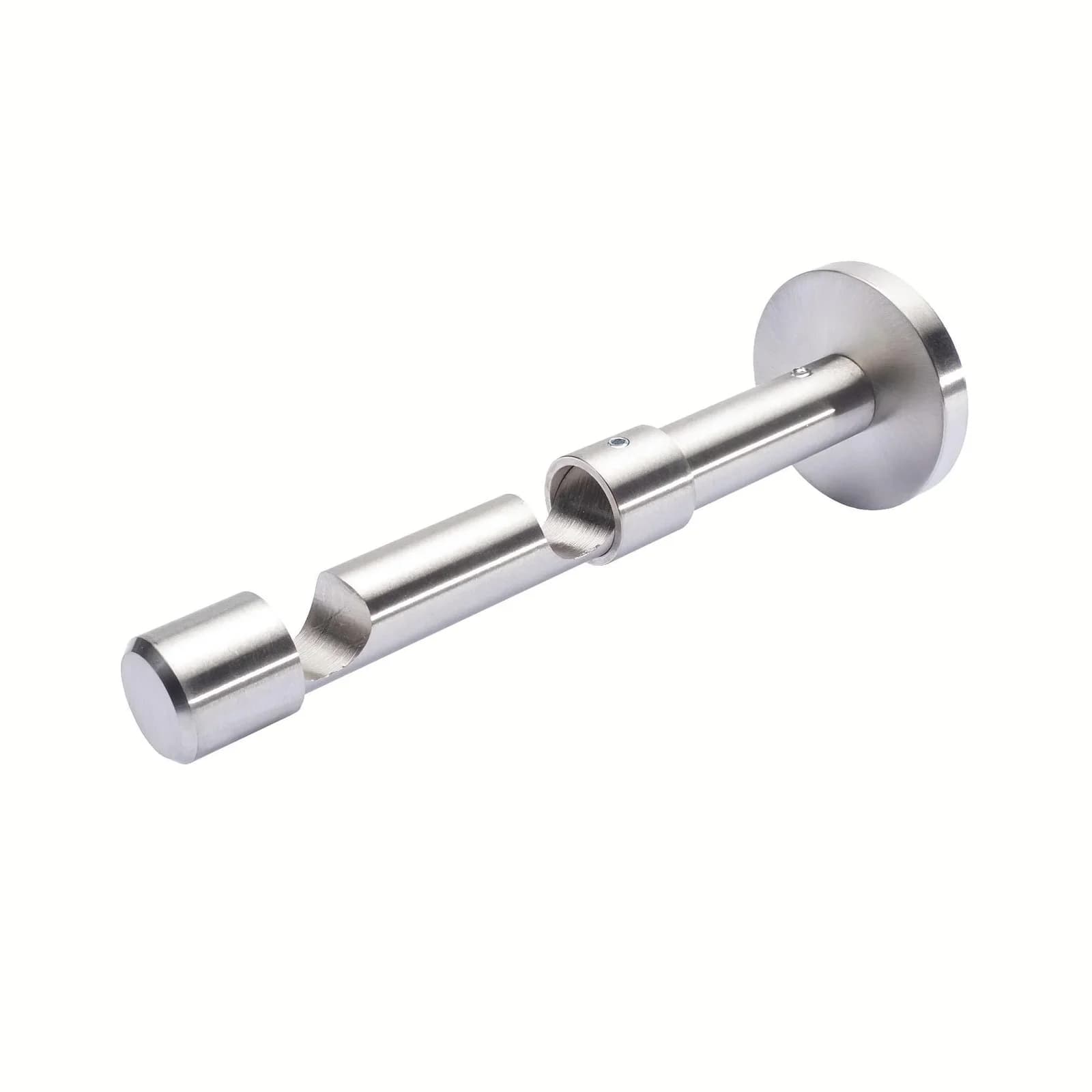 LIEDECO Gardinenstangenhalter Skandinavia Doppelträger Silber 16 mm