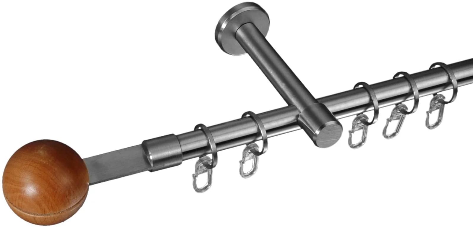 Gardinenstange LIEDECO Stil Harsens Silber