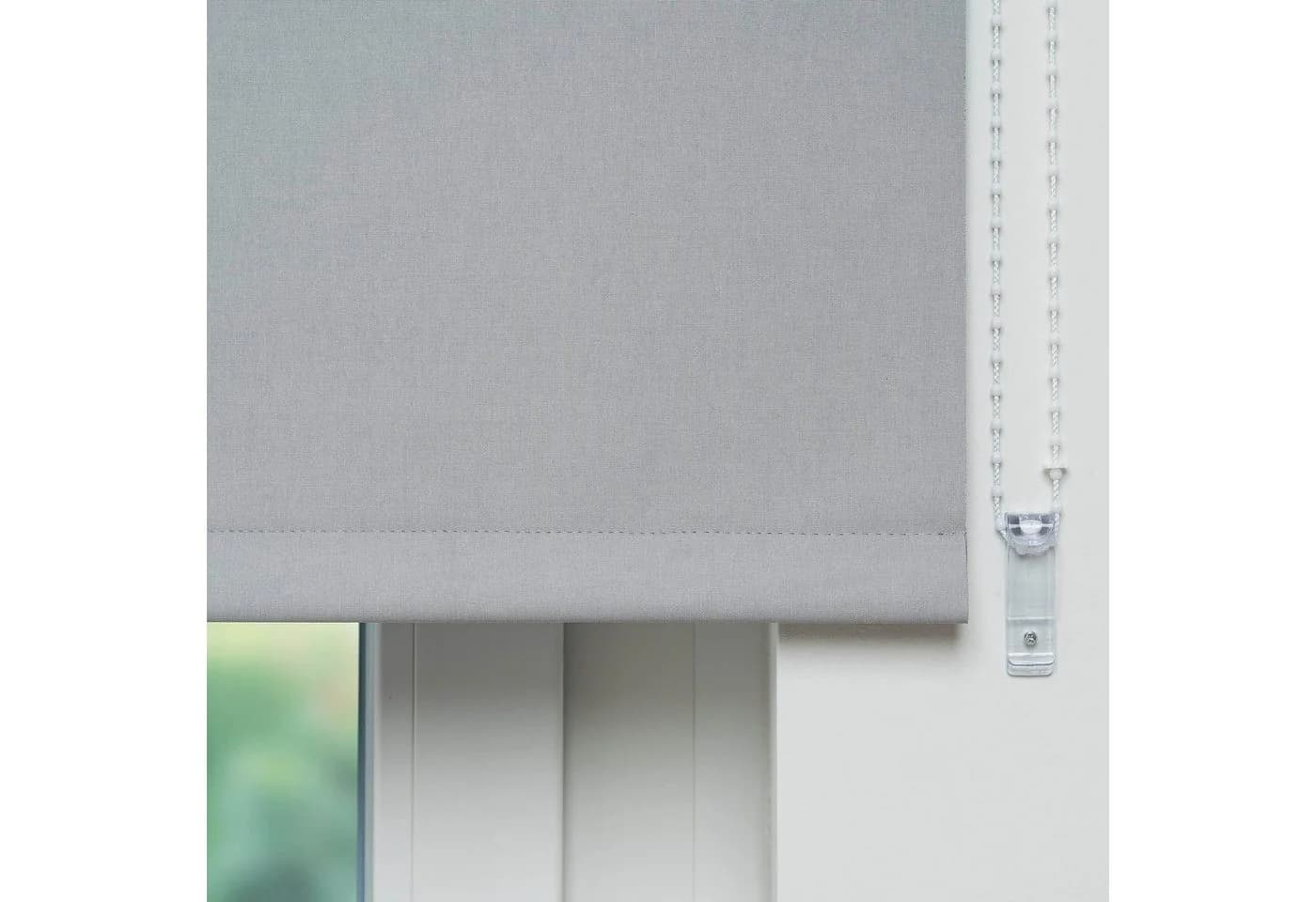 Seitenzugrollo LIEDECO "Uni" Hellgrau Polyester - Bild 4