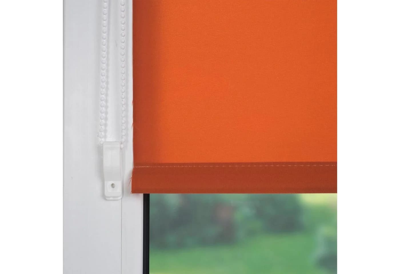 LIEDECO Seitenzugrollo Klemmfix Terrakotta Polyester - Bild 4