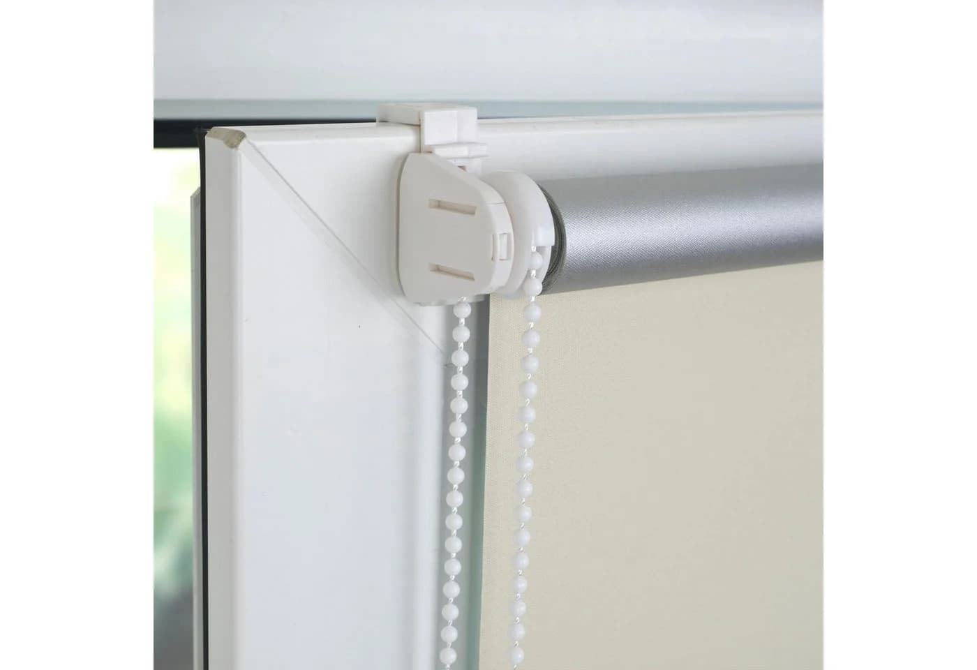 Liedeco Seitenzugrollo Creme Verdunkelnd Klemmfix Polyester - Bild 3