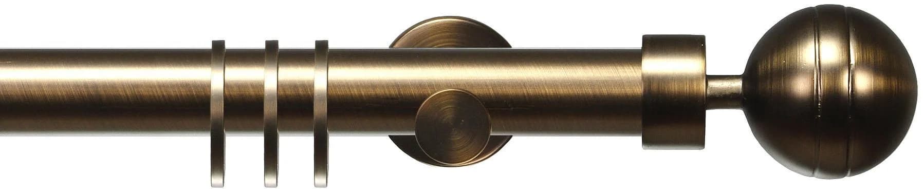 Gardinenstange LIEDECO CELKUGEL01SG1L Bronzefarben 240cm Metall 1-läufig