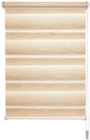 LIEDECO Doppelrollo Farbverlauf Braun Polyester Klemmfix Bild 2