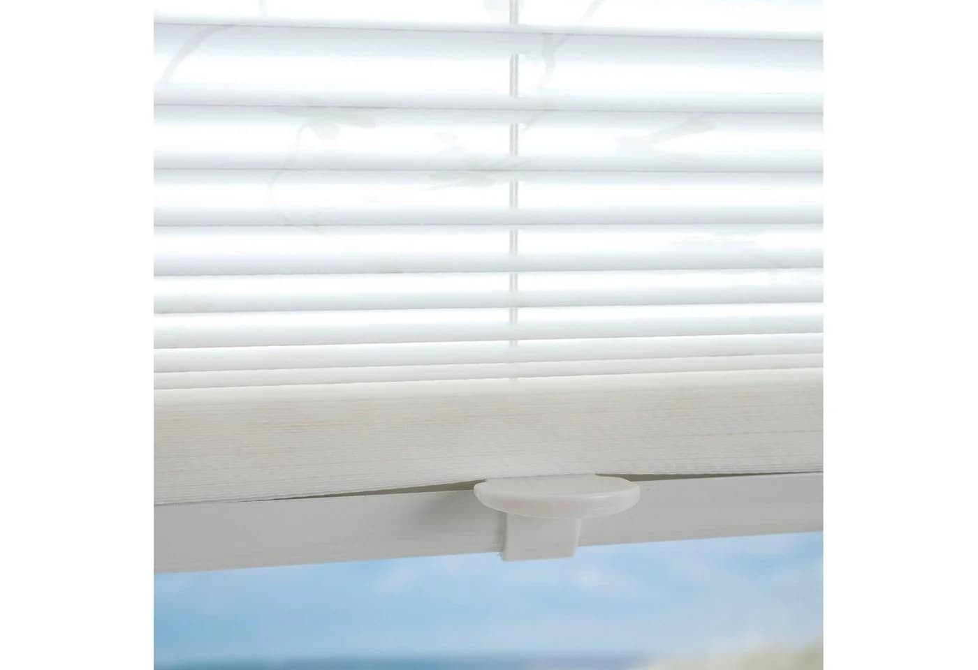 Liedeco Klemmfix-Plissee Ranke grau mit floralem Druck - Bild 4