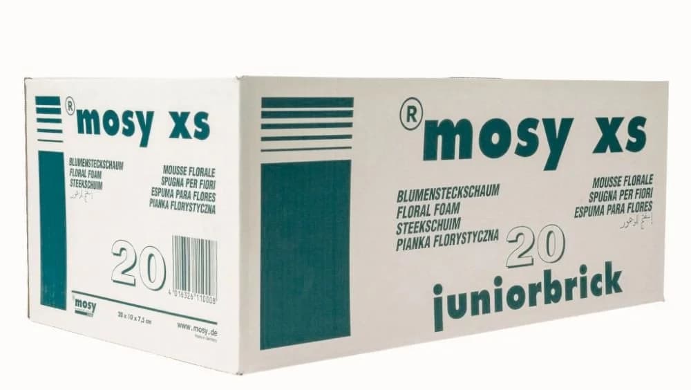 mosy Bastelmoos Stechwamm-Ziegel 20 Stück Grün Steckschaum