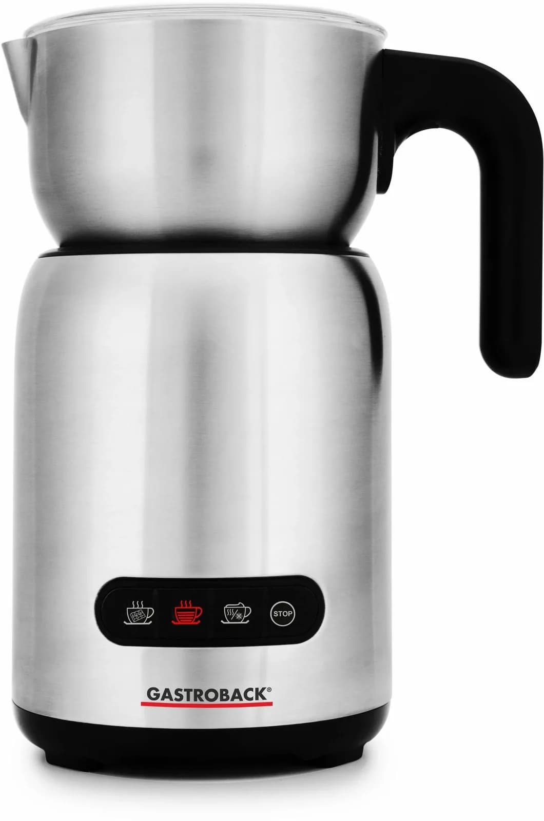 GASTROBACK Milchaufschäumer Design Milk & Chocolate Advanced 42359 Silber