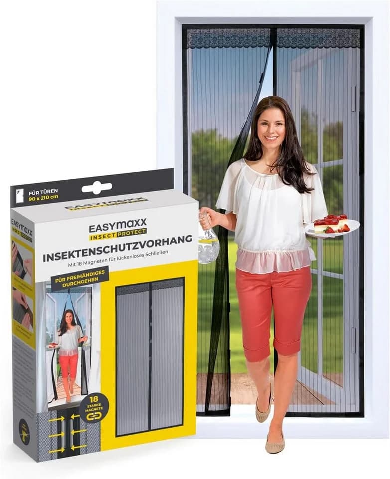 EASYmaxx Insektenschutz-Tür Fliegengitter Magnetverschluss - Bild 2