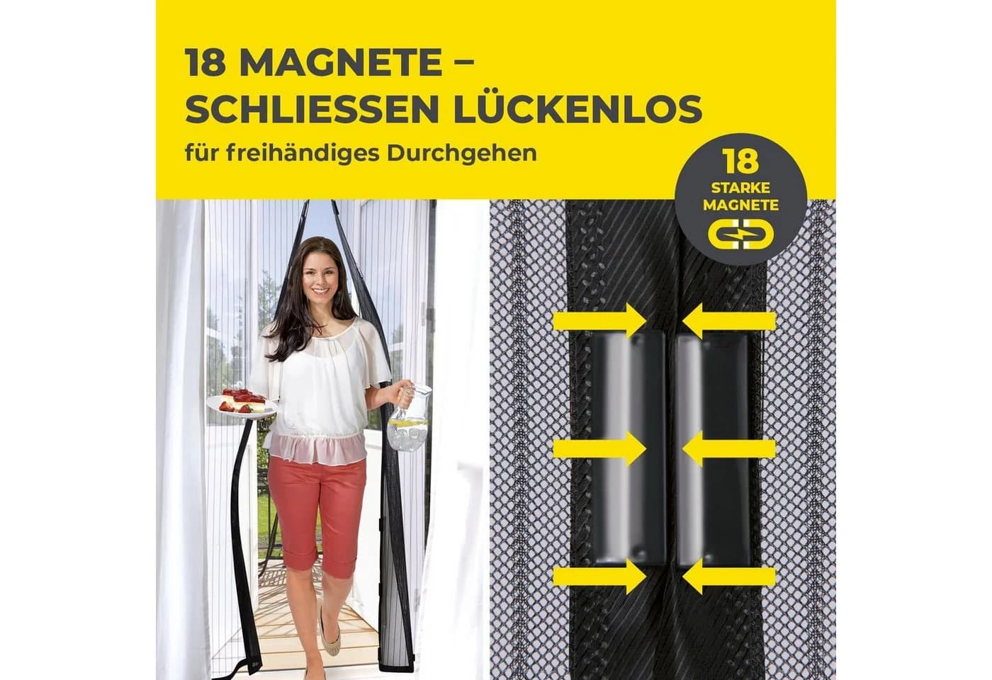 EASYmaxx Insektenschutz-Tür Fliegengitter Magnetverschluss - Bild 3