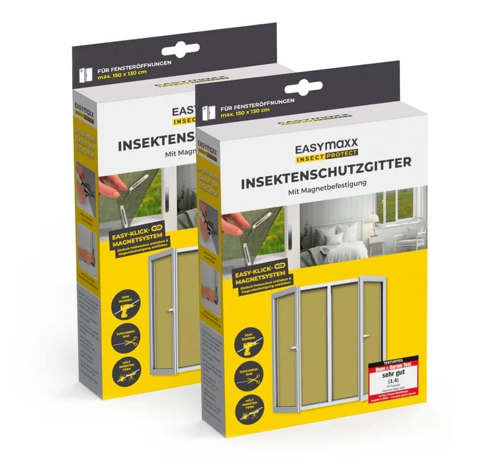 EASYmaxx Insektenschutz-Fensterrahmen Fliegengitter mit Magic Click - Bild 2