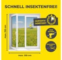 EASYmaxx Insektenschutz-Fensterrahmen Fliegengitter mit Magic Click Bild 3
