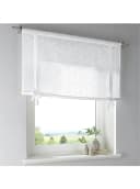 HEINE HOME Raffrollo Weiß Baumwoll-Voile mit Schleifen Bild 5