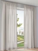 HEINE HOME Gardine Beige 135x145cm Polyester Leinen-Optik Bild 3