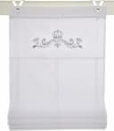 HEINE HOME Raffrollo Kessy Crown Weiß Silber Bestickt Bild 5