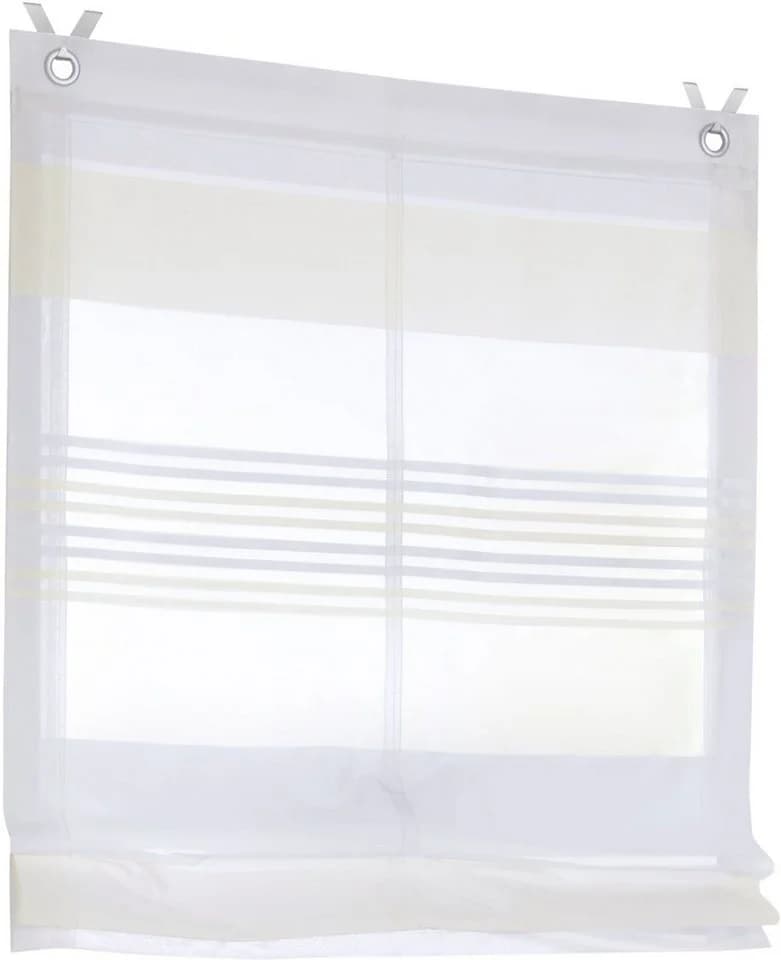 KUTTI Raffrollo Jamaica Weiß Halbtransparent Polyester - Bild 2