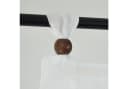 HEINE HOME Raffrollo Brondby Boule mit Schlaufen Braun Weiß Bild 1