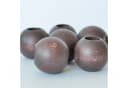 HEINE HOME Raffrollo Brondby Boule mit Schlaufen Braun Weiß Bild 4