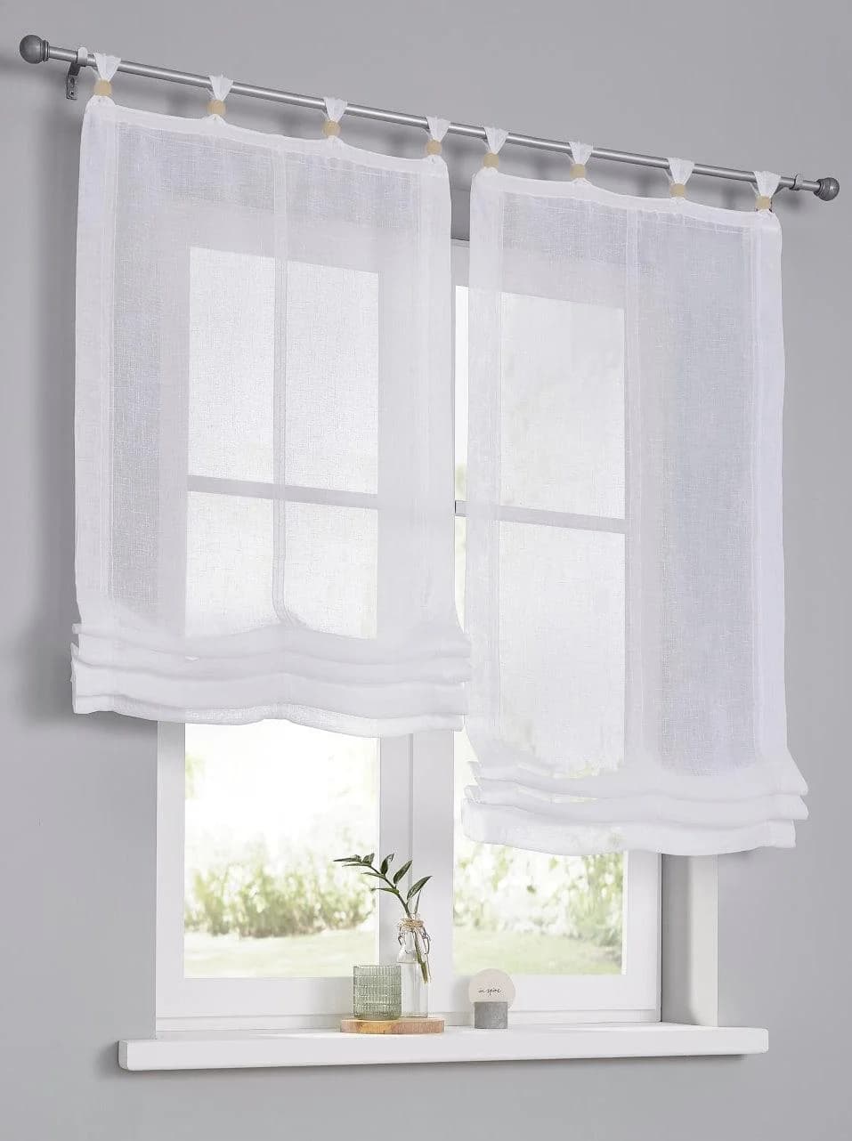 Raffrollo HEINE HOME Gr. 4 Weiß 100x140cm