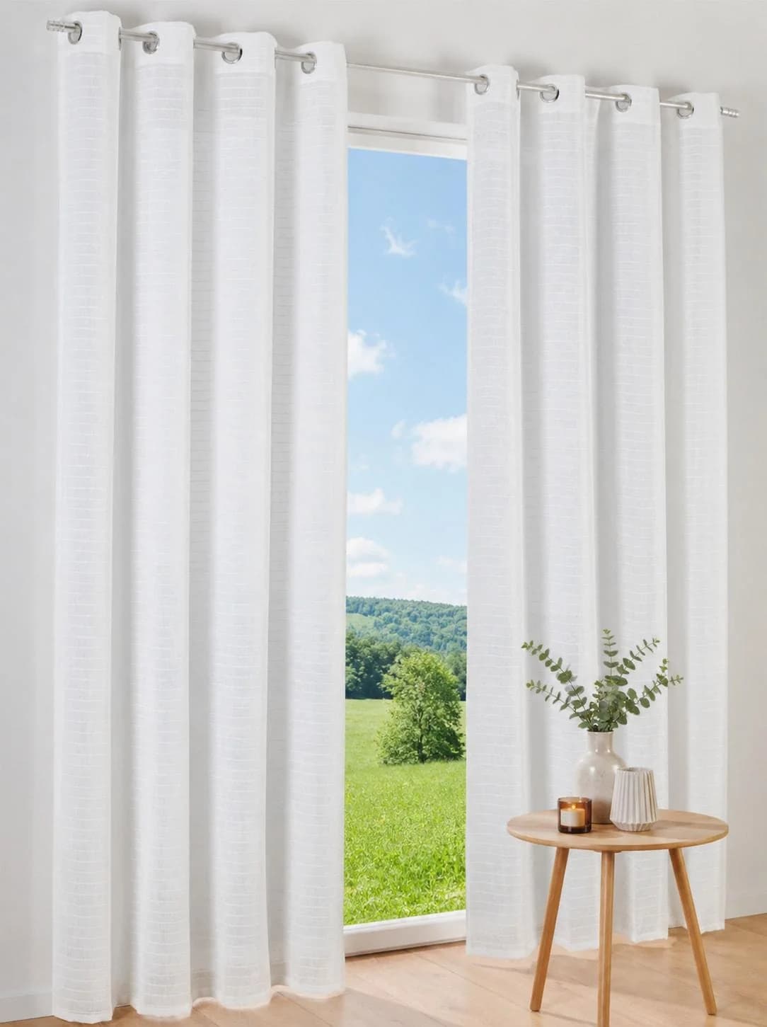 HEINE HOME Gardine Gr. 3 Weiß Polyester 140x225cm
