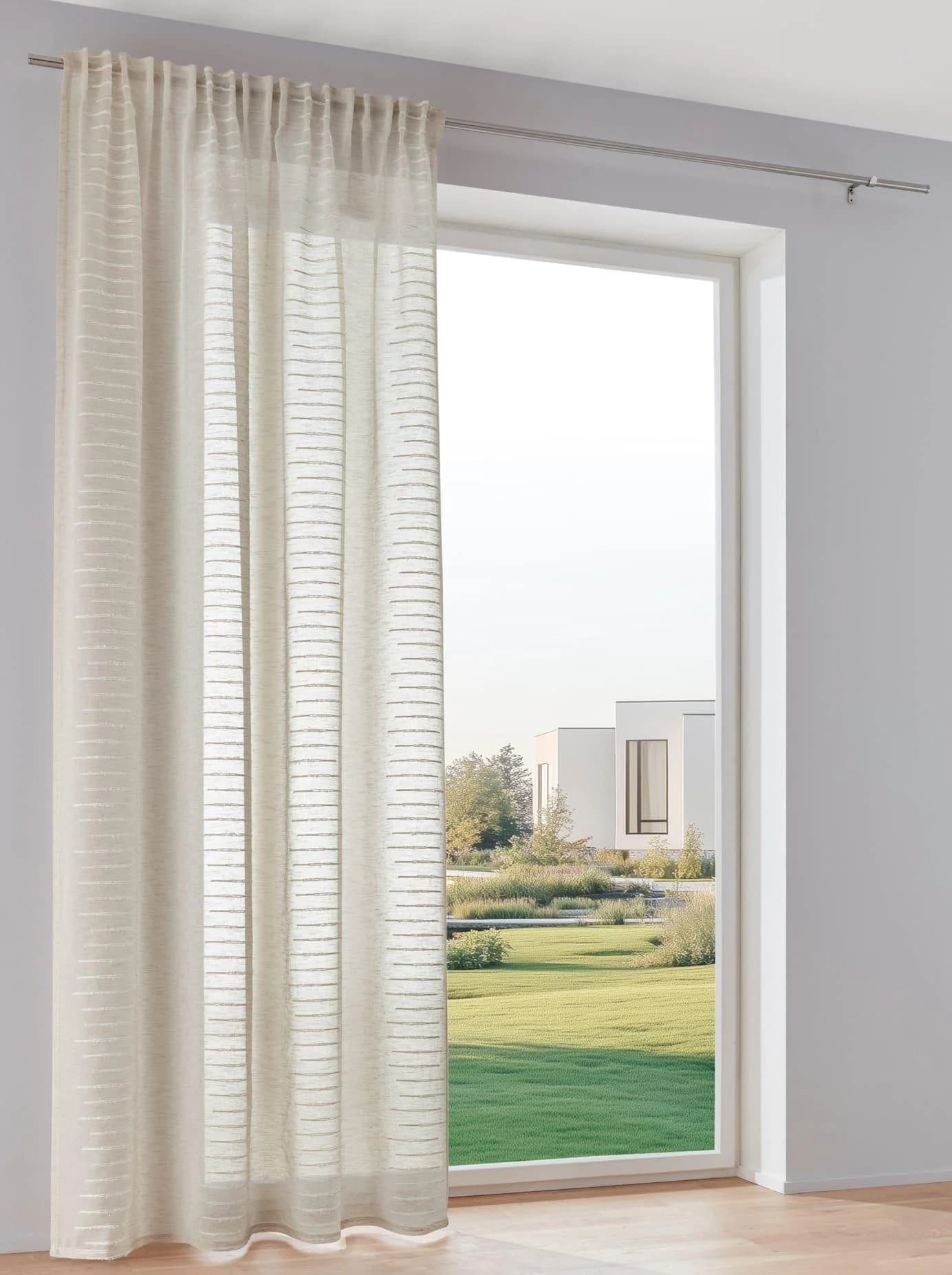 HEINE HOME Gardine Beige 290x225 cm Polyester