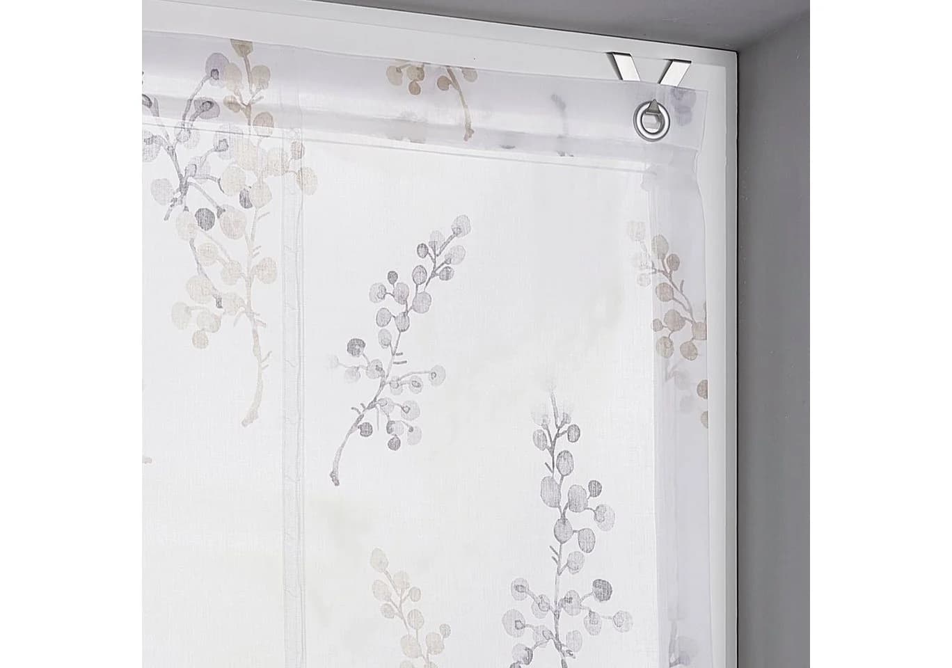 HEINE HOME Raffrollo Danny Grau/Weiß Taupe 45x140cm