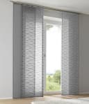KUTTI Schiebegardine Enya Grau Wellen-Design Bild 4