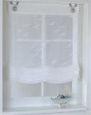 HEINE HOME Raffrollo Seabird Weiß Transparent Maritim Motiv Bild 1
