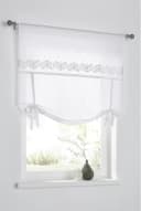 HEINE HOME Raffrollo KUTTI Jolie Grau/Weiß Bestickt Landhausstil Bild 5