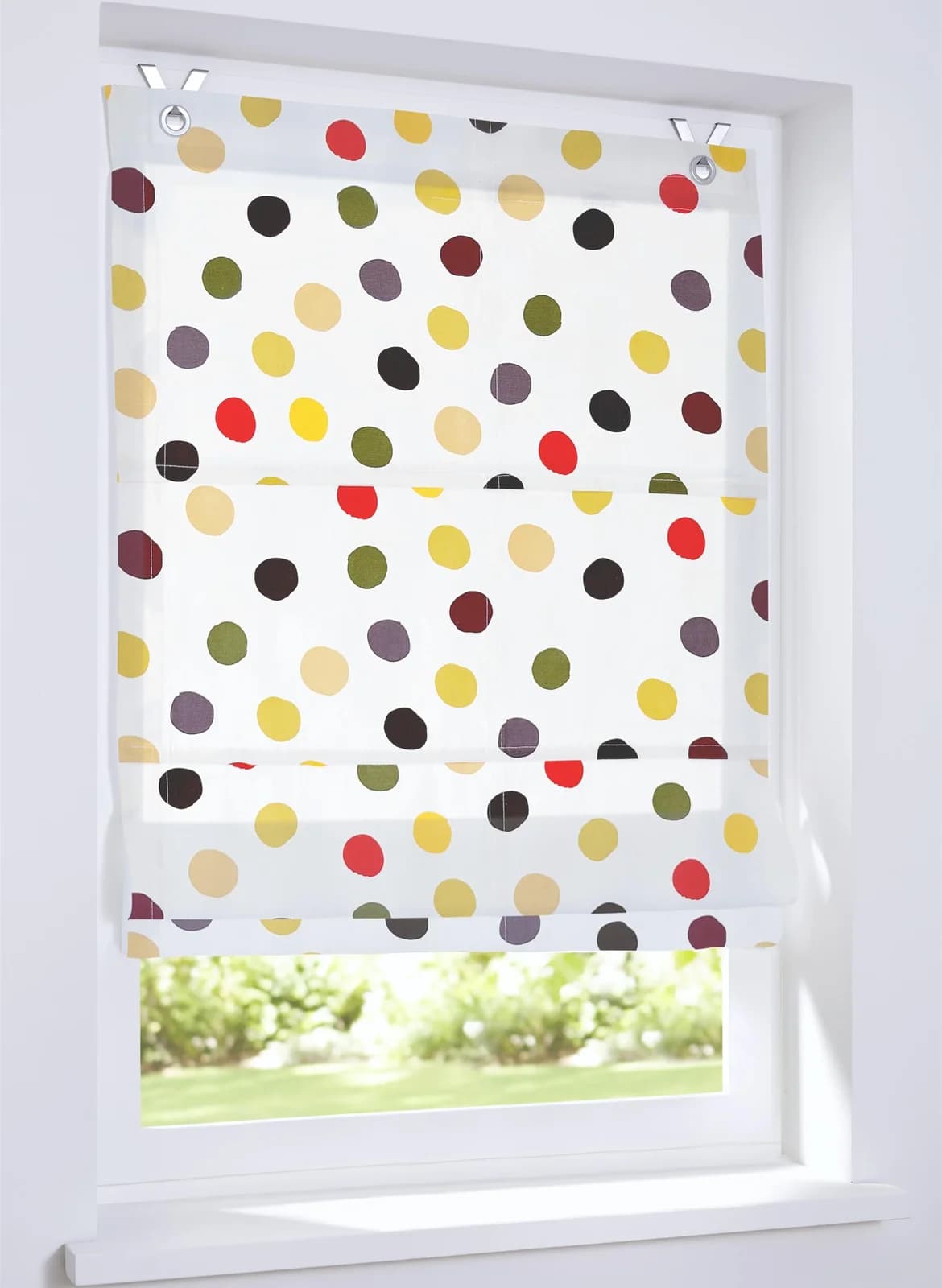 HEINE HOME Raffrollo Gr. 2 Weiß-Bunt 60x120cm