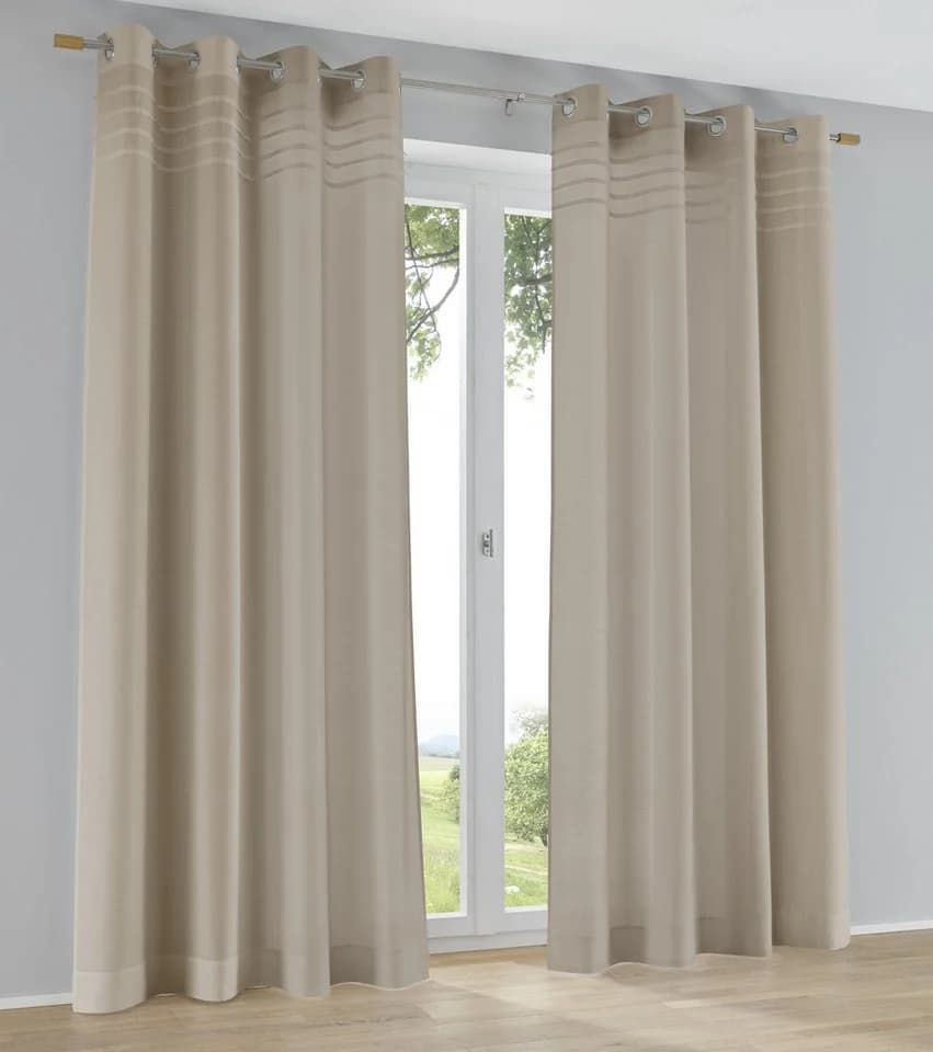 Kutti Vorhang Kessy Natur Baumwolle Polyester - Bild 2