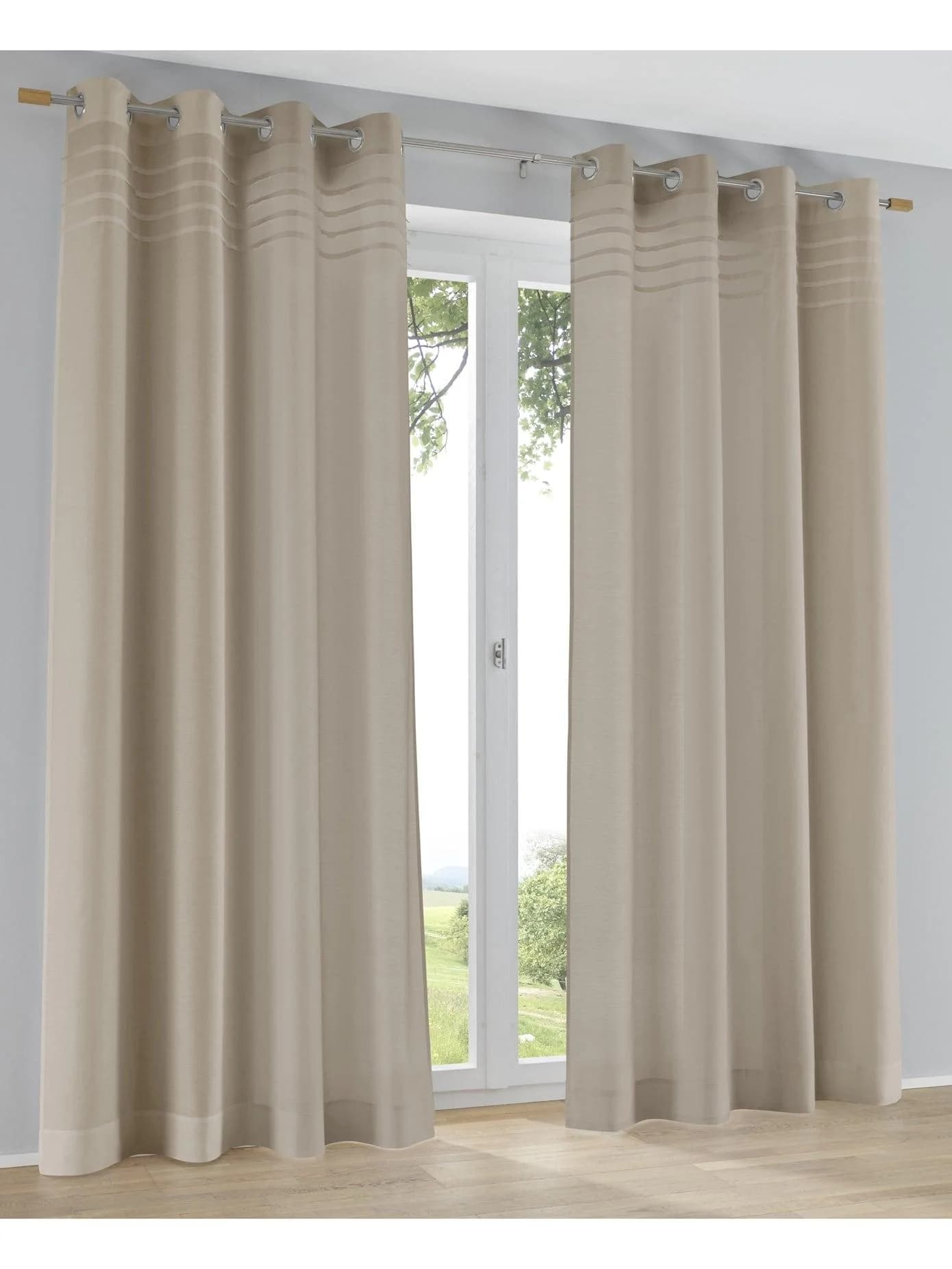 Kutti Vorhang Kessy Natur Baumwolle Polyester - Bild 4