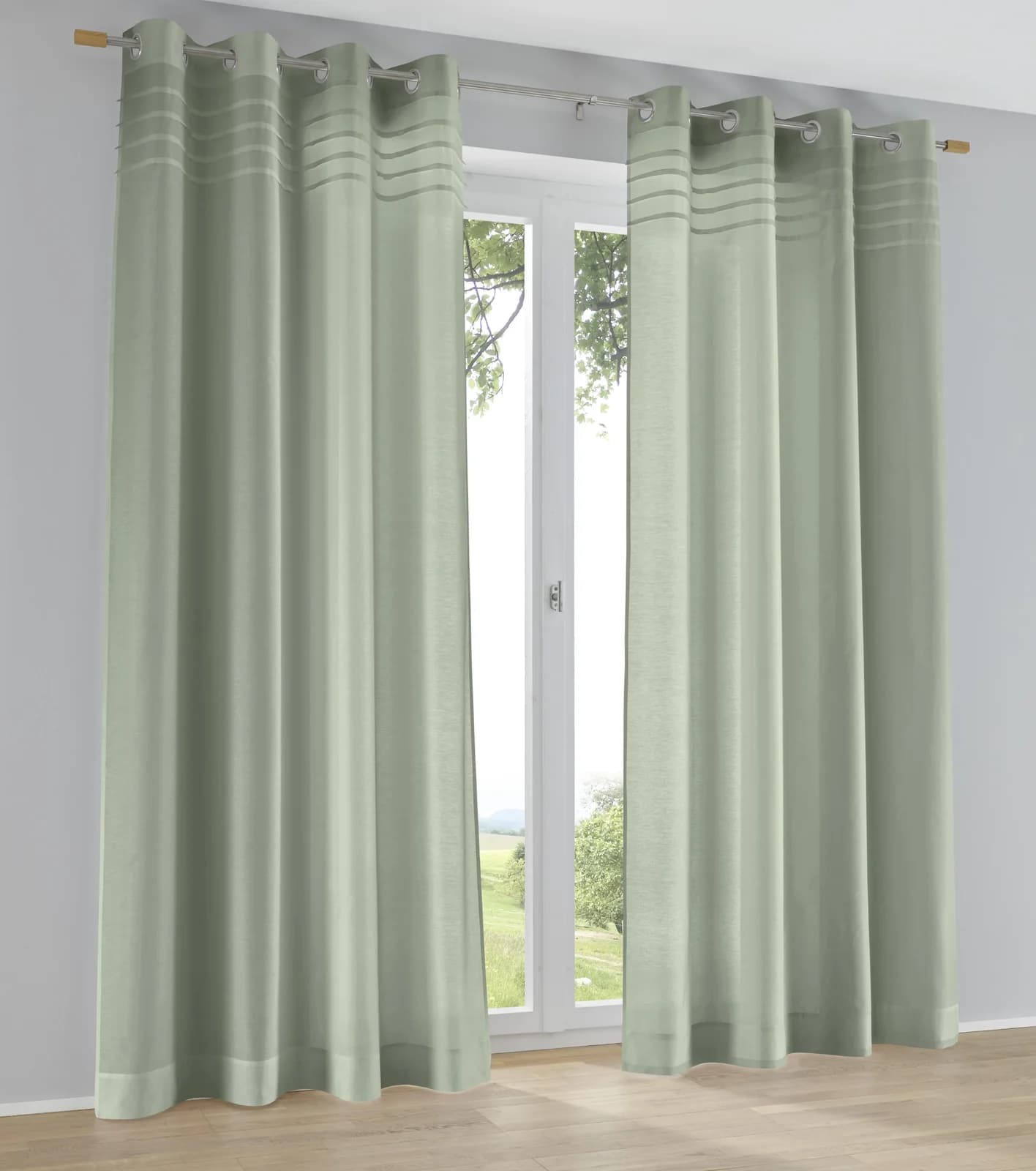Kutti Vorhang Kessy Salbei Baumwolle Polyester - Bild 4