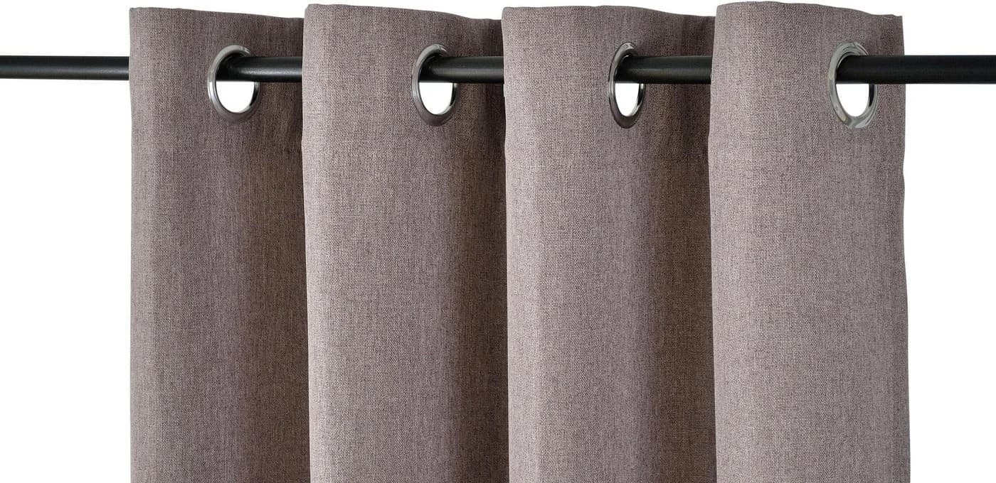 KUTTI Verdunkelungsvorhang Dimout Braun 140x145cm Polyester