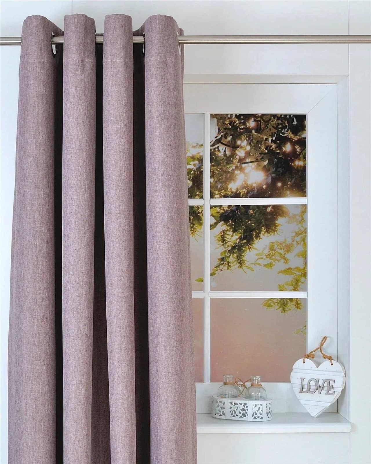 KUTTI Verdunkelungsvorhang Dimout Braun 140x145cm Polyester - Bild 5