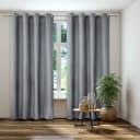 KUTTI Verdunkelungsvorhang Grau Uni 140x145cm Polyester Bild 5