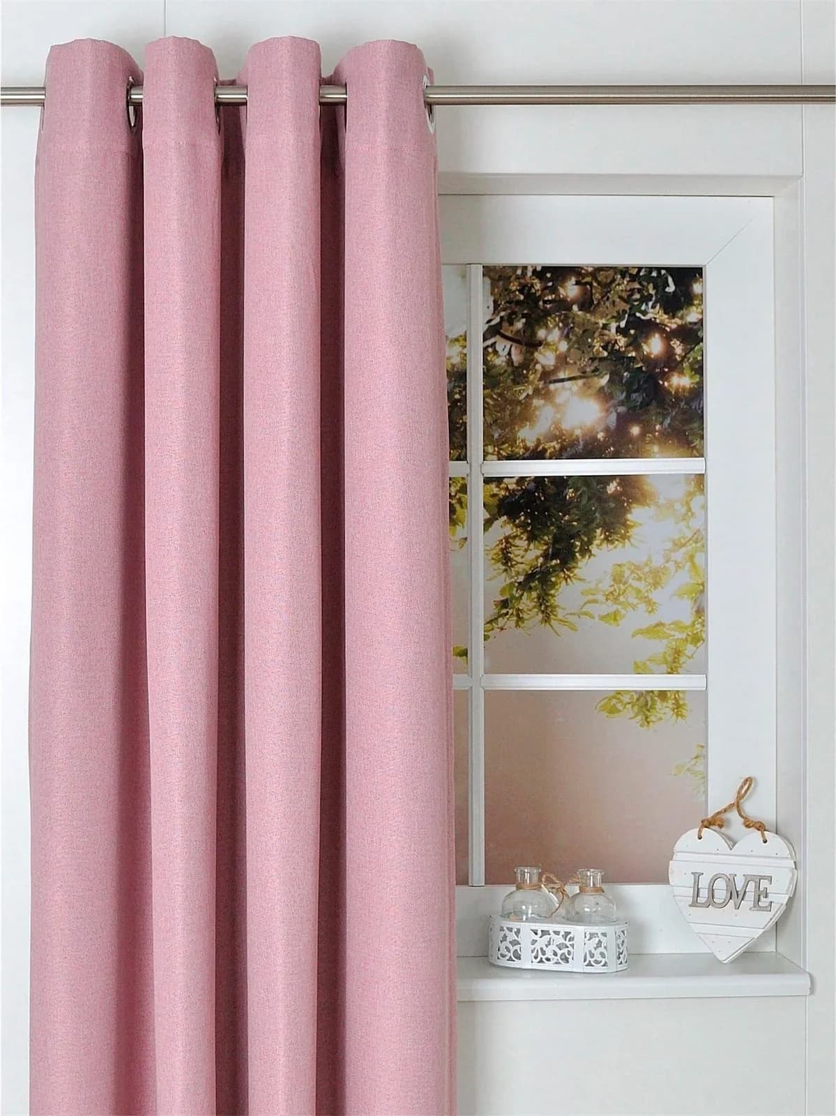 KUTTI Verdunkelungsvorhang Dimout Rosa Uni-Design - Bild 5
