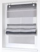 KUTTI Raffrollo Jamaica Grau Halbtransparent Polyester Bild 1
