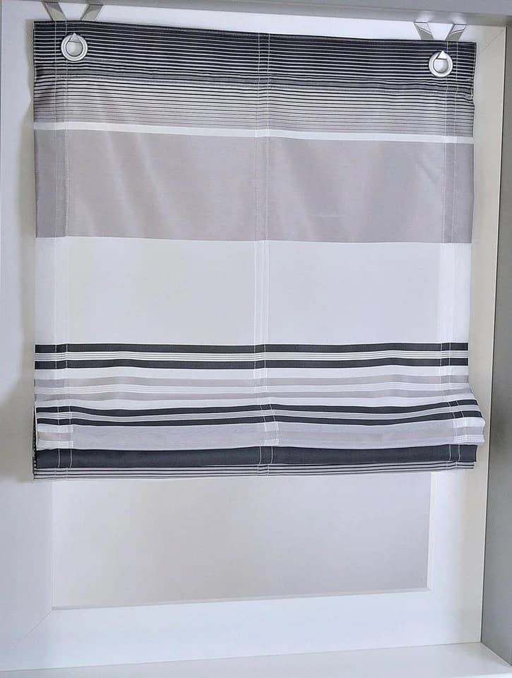 KUTTI Raffrollo Jamaica Grau Halbtransparent Polyester - Bild 4