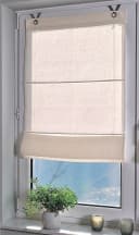 HEINE HOME Raffrollo KUTTI Metis Creme 100% Leinen Blickdicht Bild 3