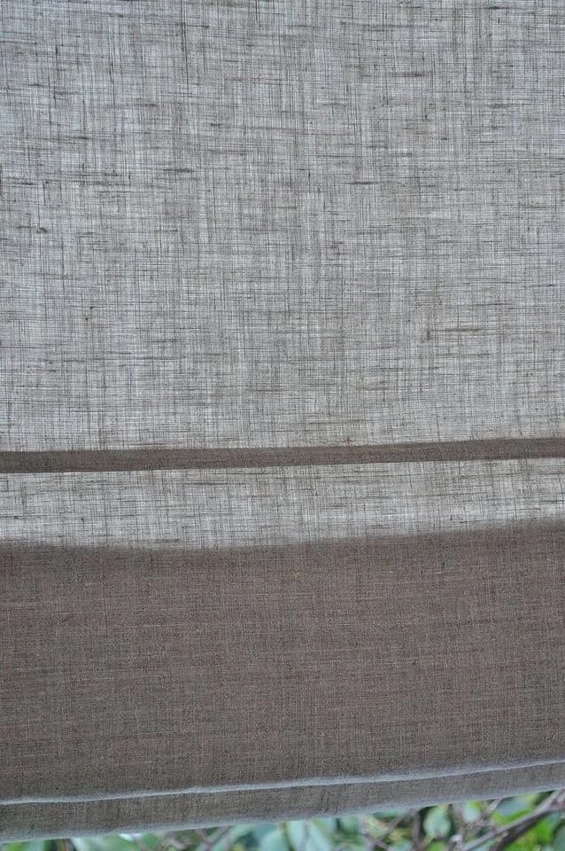 KUTTI Raffrollo Metis 100% Leinen Beige Blickdicht - Bild 5