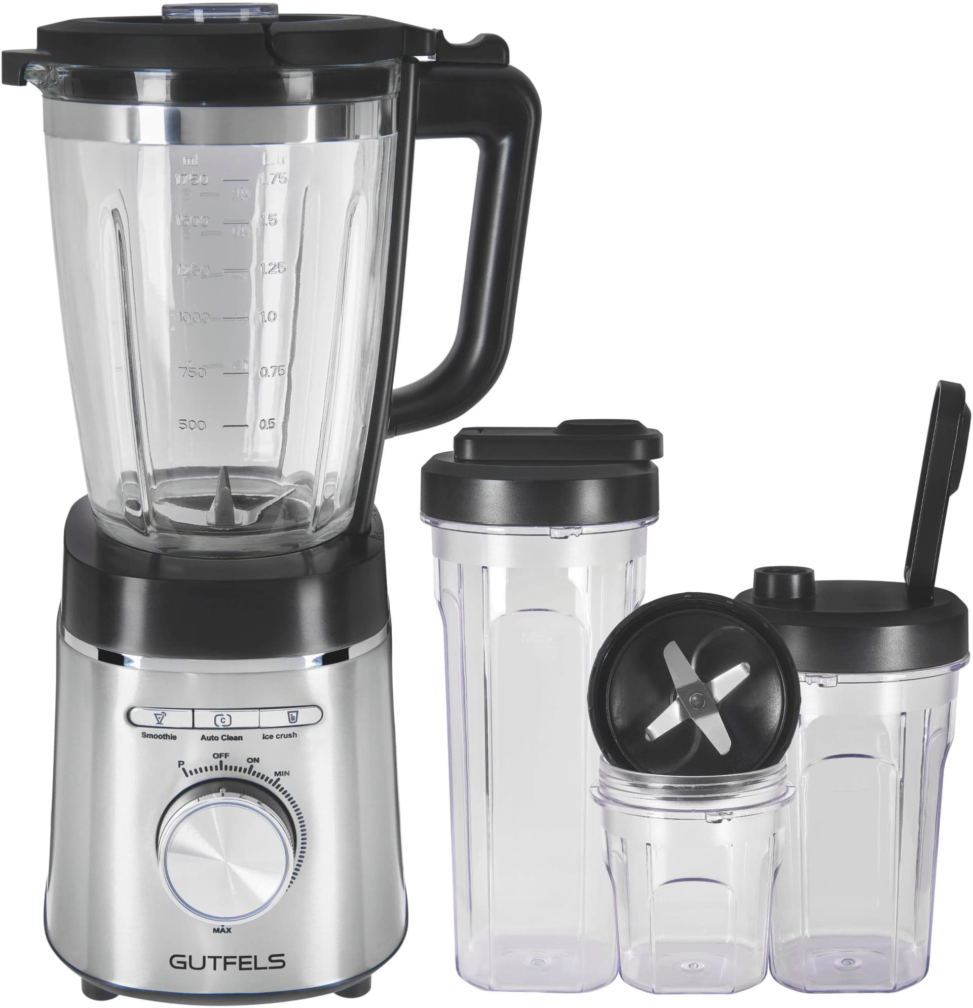 GUTFELS Standmixer BLEND 5010 Schwarz-Inox 1400 W