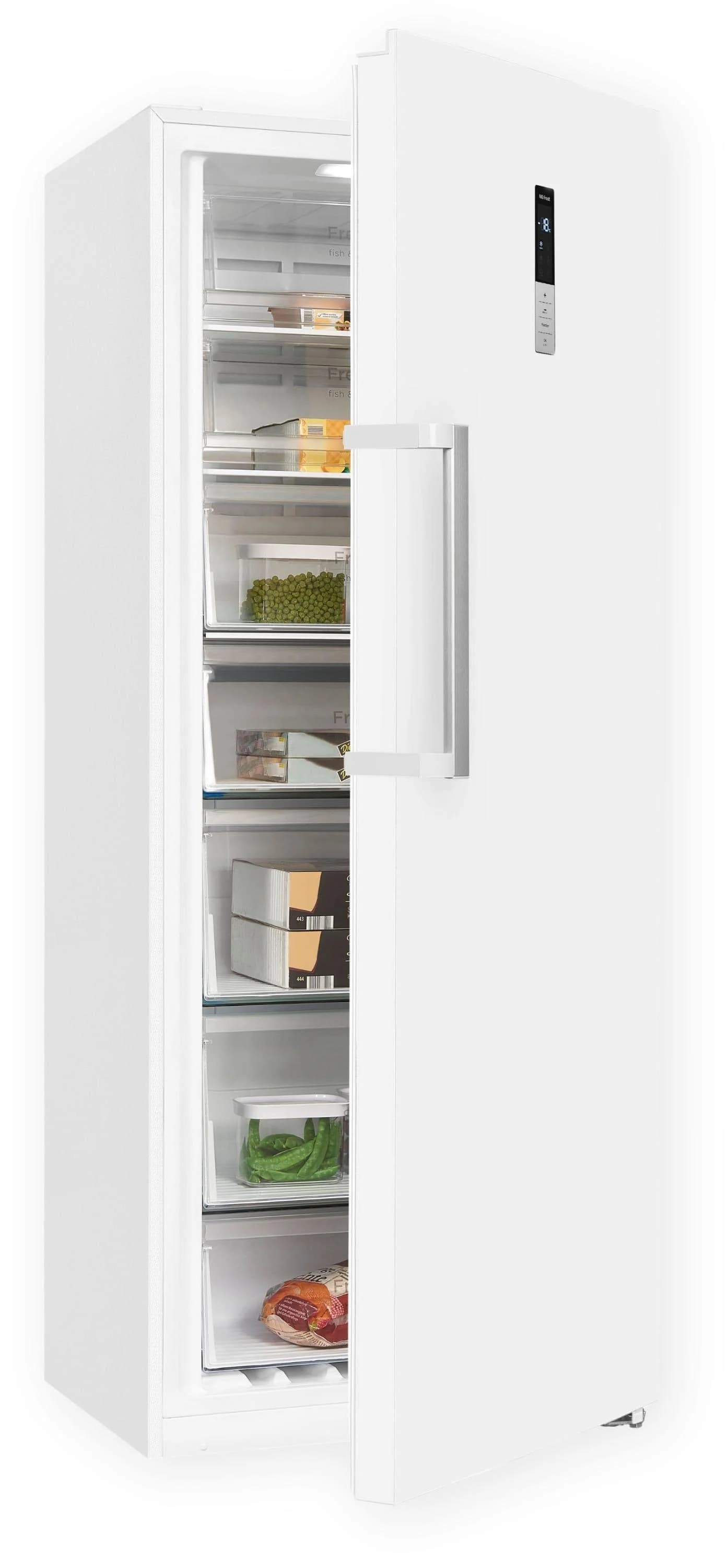 EXQUISIT Gefrierschrank GS380-NF-H-050D Weiß No-Frost