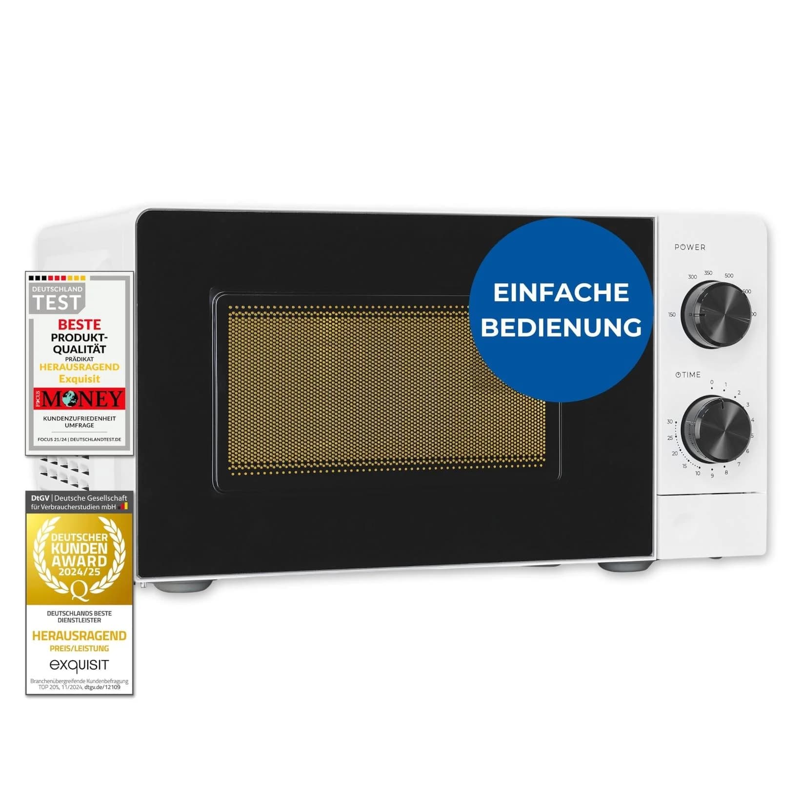 Exquisit MW950-70 Mikrowelle Weiß 20L 700W