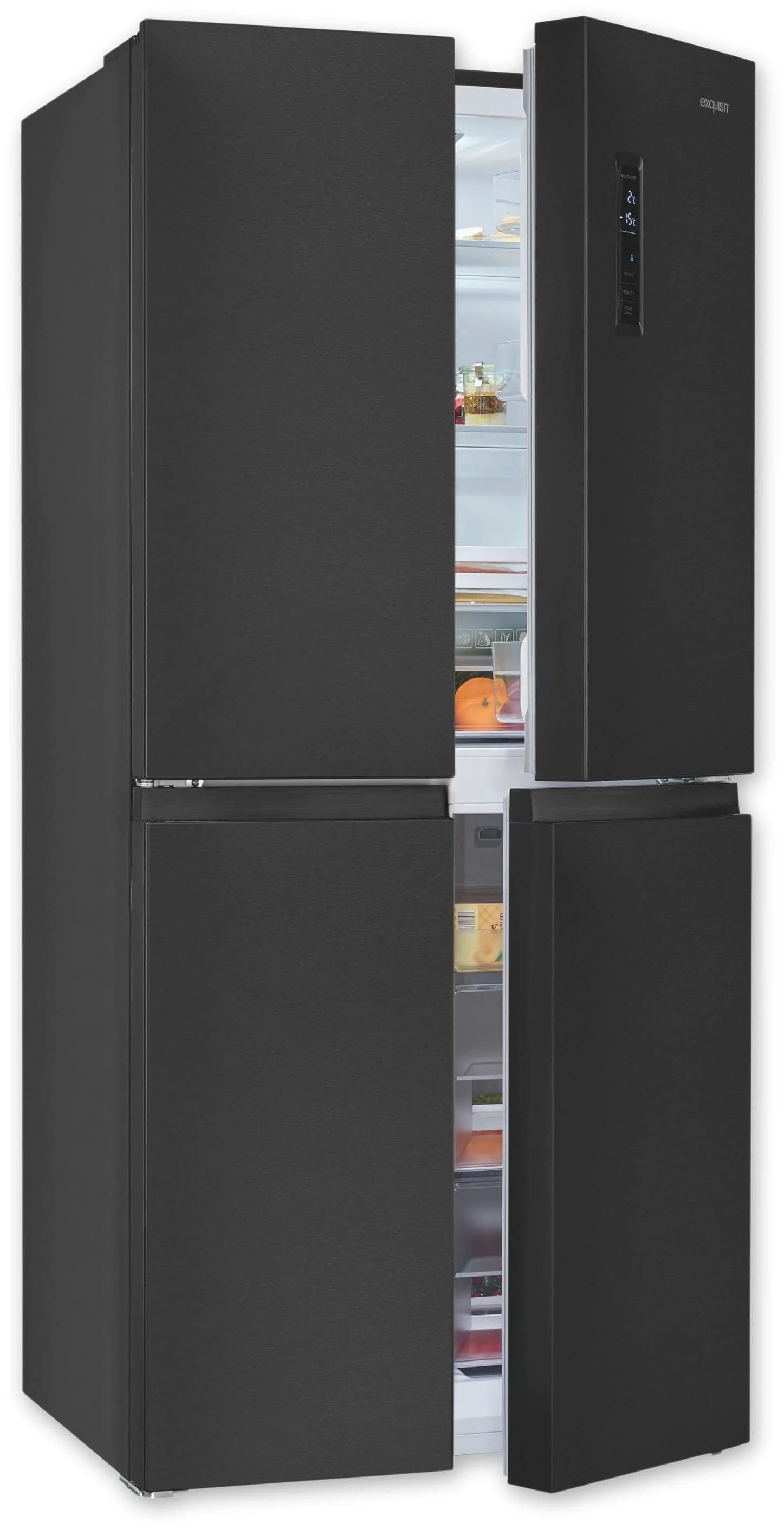 EXQUISIT Multi Door Kühlschrank MD425-150-040C Silber No-Frost