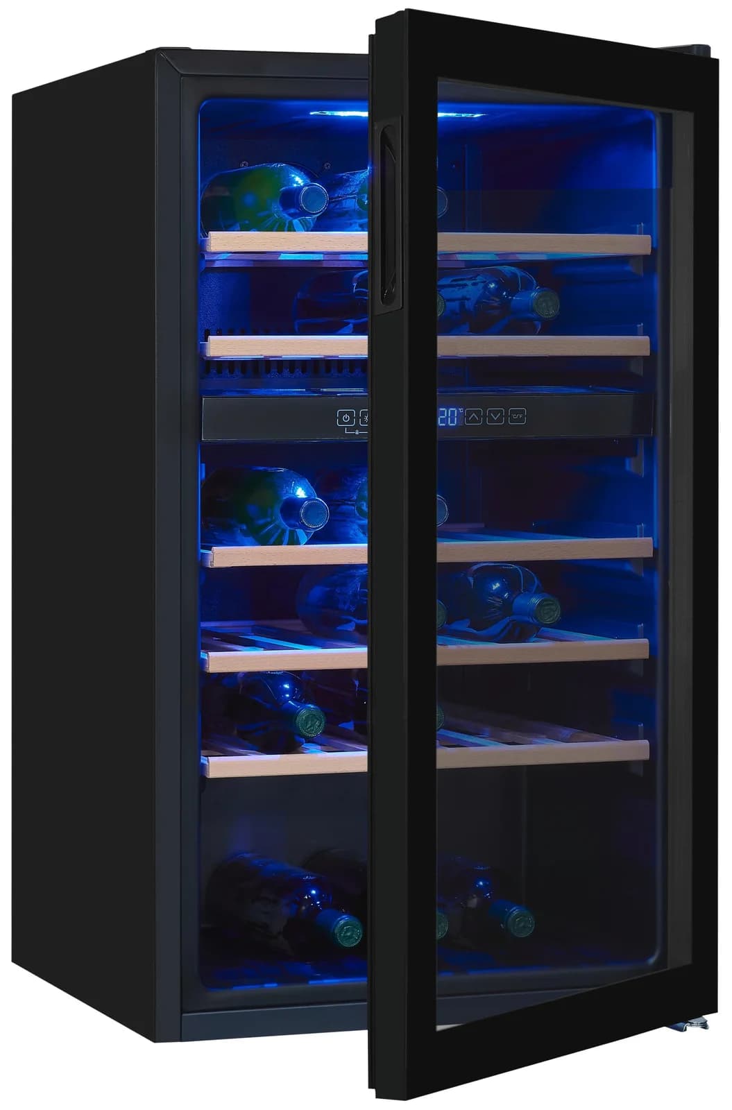 EXQUISIT Weinkühlschrank WS2-45-GTE-160G Schwarz 119L 45 Flaschen