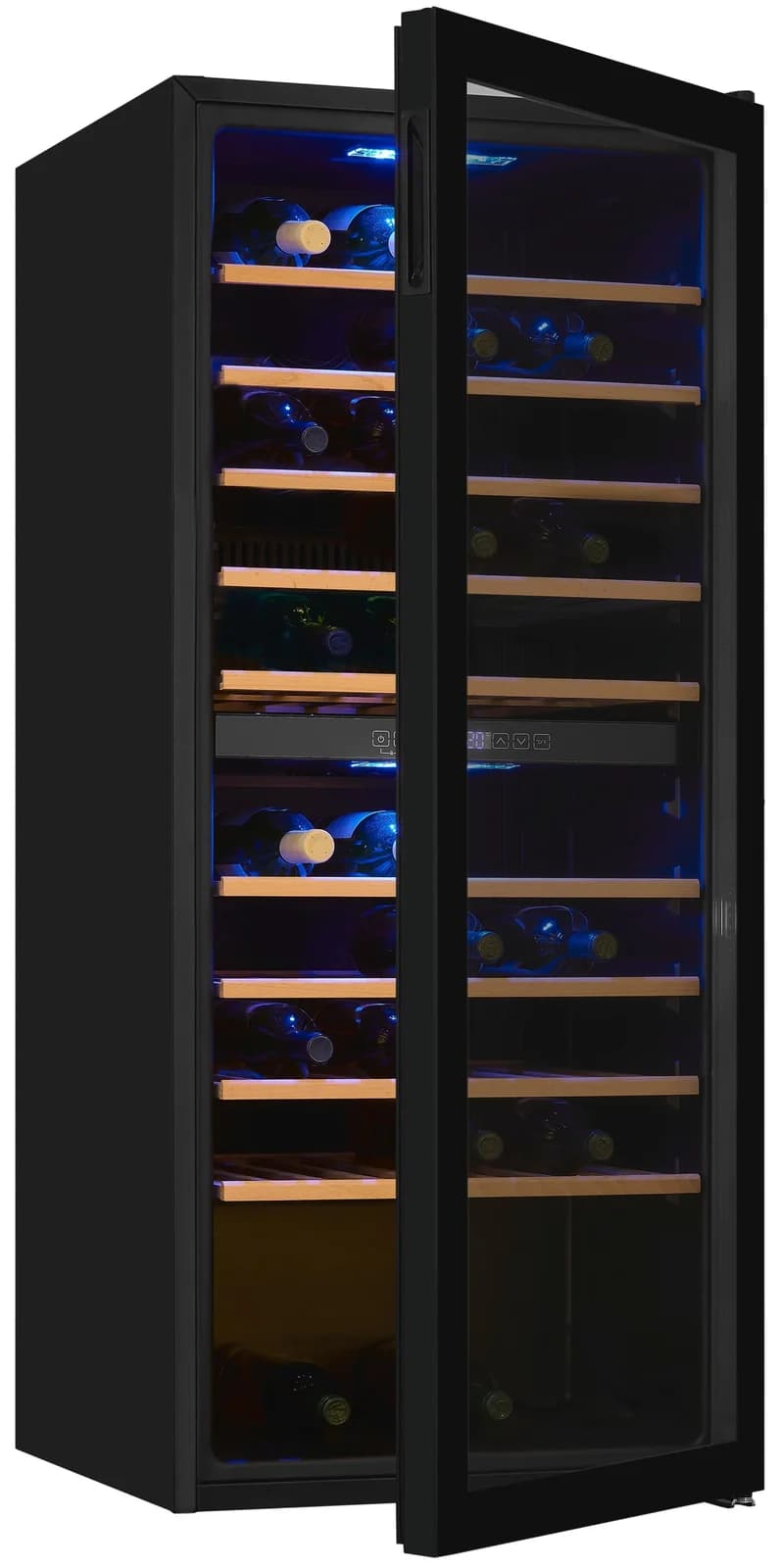 Exquisiter Weinkühlschrank in Schwarz