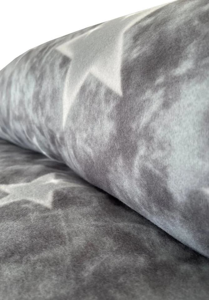 Leonado Vicenti Bettwäsche Winter Galaxy Grau Thermofleece 2-teilig