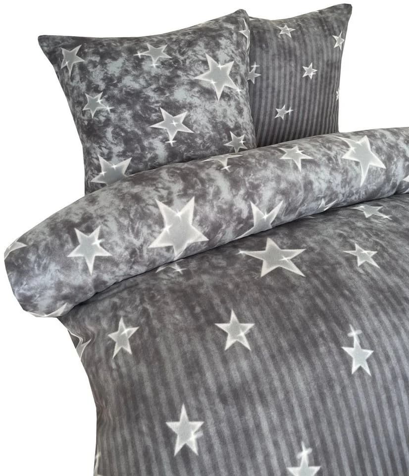 Leonado Vicenti Bettwäsche Winter Galaxy Grau Thermofleece 2-teilig - Bild 3