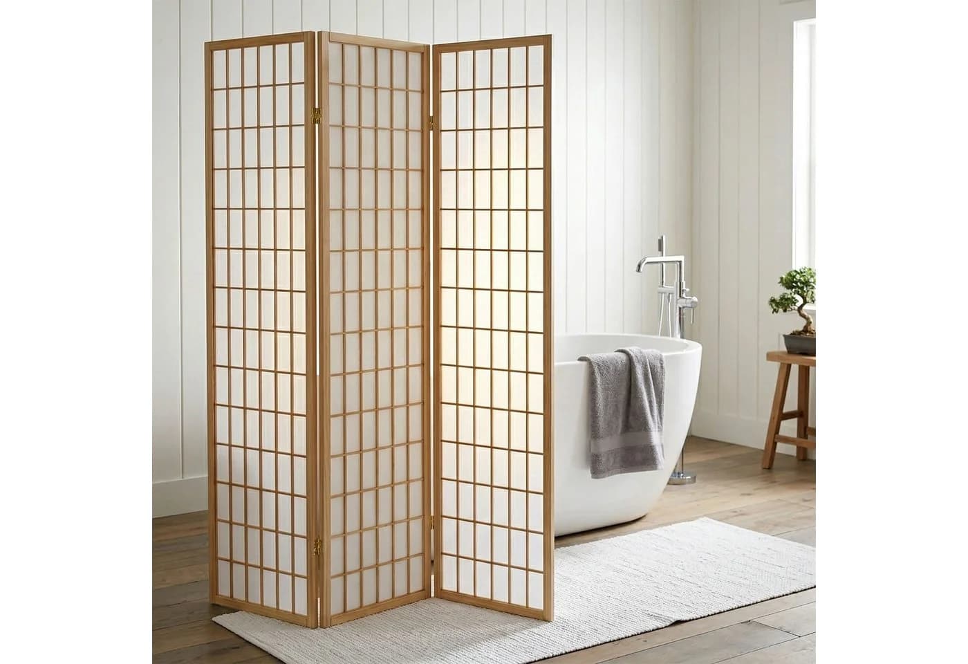 IDIMEX Paravent PARA Raumteiler Japanisch Holz Reispapier - Bild 2