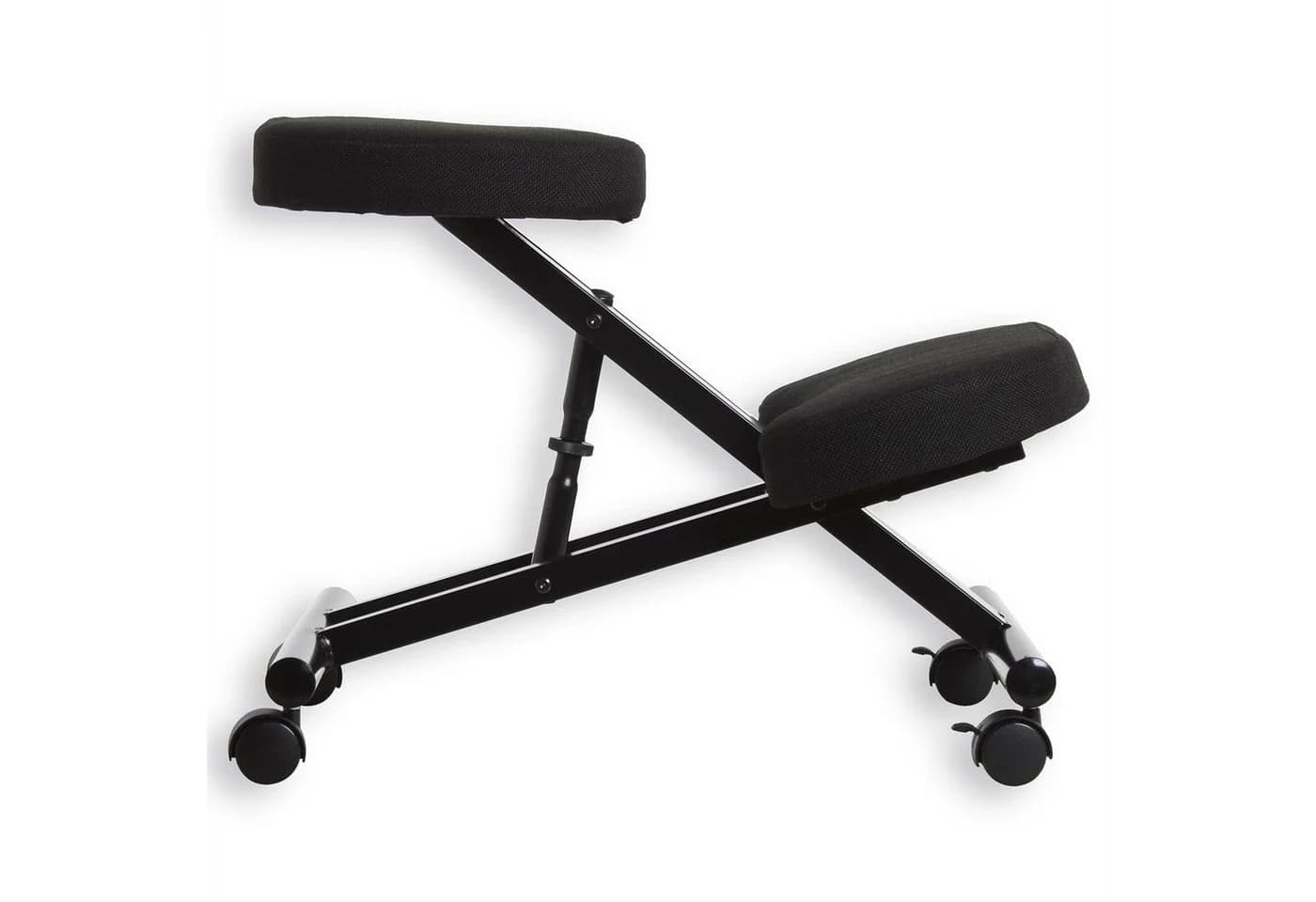 IDIMEX Arbeitshocker ROBERT Kniestuhl Schwarz Stoff Ergonomisch - Bild 5
