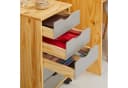 IDIMEX Rollcontainer LAGOS Massivholz 5 Schubladen Grau Bild 5